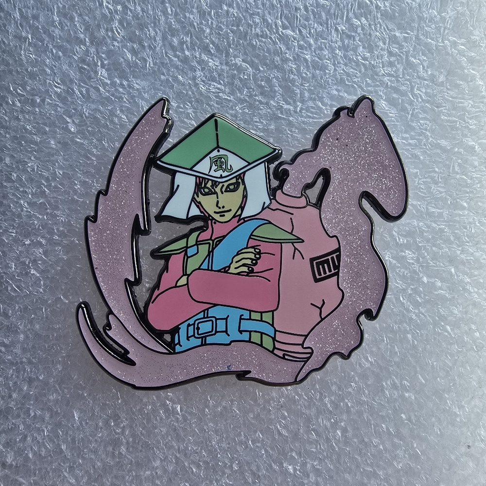 Anime Naruto Shippuden Gaara Kazekage Pastel style Enamel Pin Otaku art